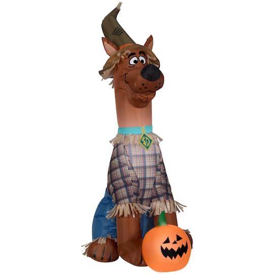 3.5ft. Airblown&#xAE; Inflatable Halloween Scooby as Scarecrow
